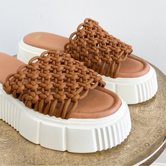 Anthropologie Maeve Crochet Platform Sandals - Picture 3 of 5